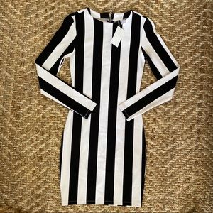 H&M Bodycon Striped Dress